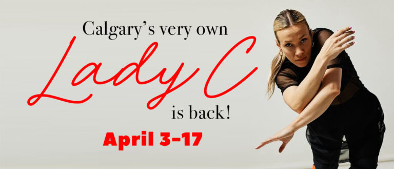 Dance instructor Lady C poses with text announcing her return to PULSE Studios.