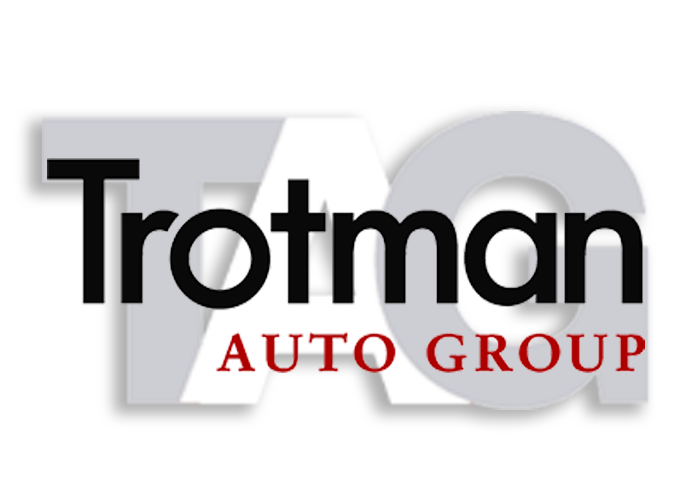 Trotman Auto Group logo with bold overlapping letters and red “Auto Group” text.