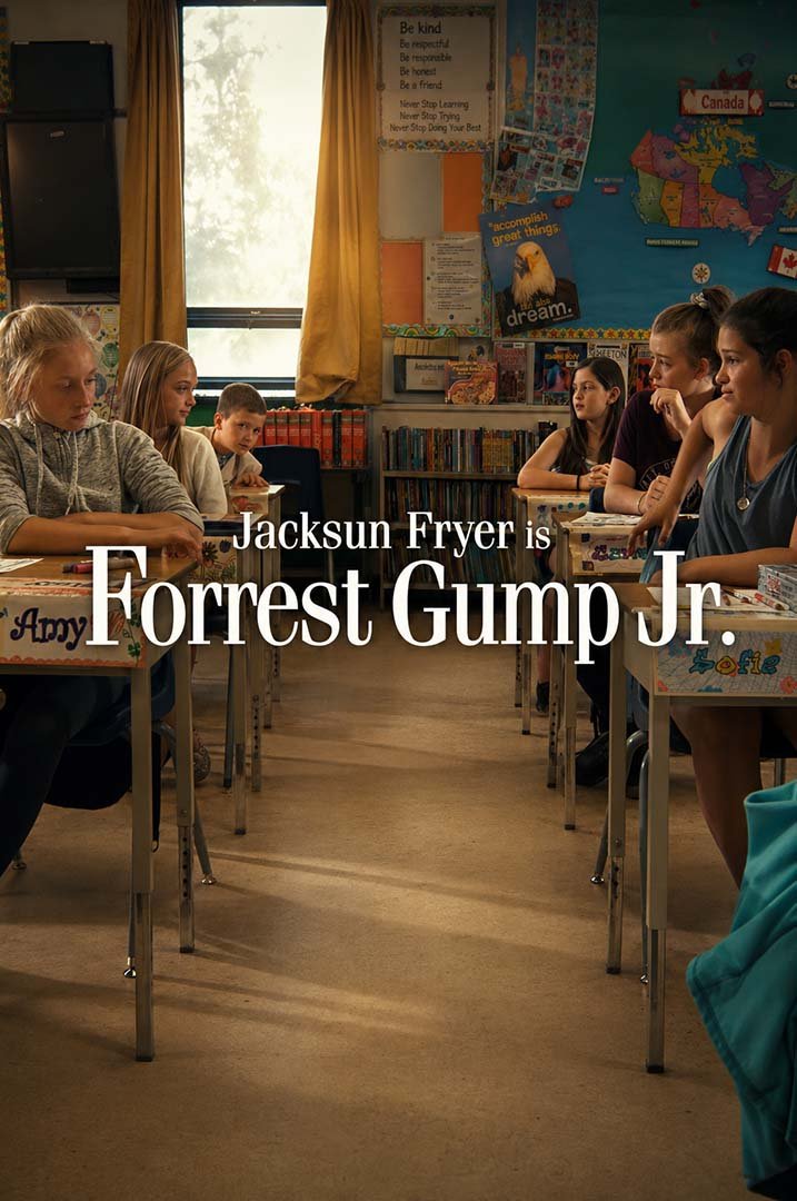 Forrest Gump Jr. Movie Poster Official movie poster for Forrest Gump Jr. starring Jacksun Fryer